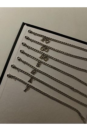 دستبند استیل (فولاد) طوسی زنانه استیل (فولاد) Moon - کد 941440078