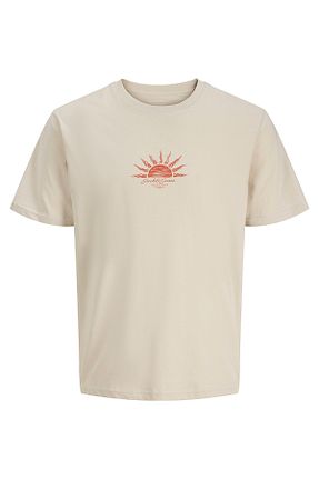 تیشرت نباتی مردانه رگولار Jack & Jones - کد 941476330