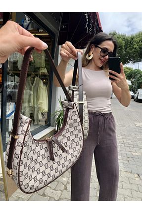 کیف دوشی قهوه ای زنانه چرم مصنوعی Gözde Tasarım Butik - کد 941509989