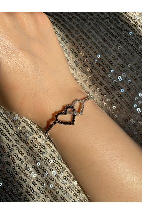 دستبند جواهر مشکی زنانه سنگ Gök Accessories - کد 941523220