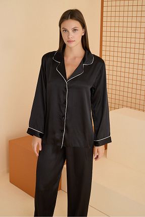 ست لباس راحتی مشکی زنانه ساده Lüx Wood - کد 941529161
