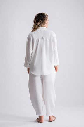 ست بالاتنه و پائین تنه سفید زنانه اورسایز SEPANU COLLECTION - کد 941587856