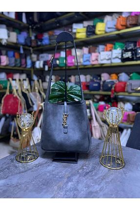 کیف دوشی طوسی زنانه چرم مصنوعی ELKA - کد 941588904