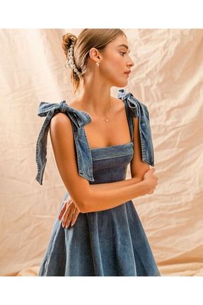 لباس آبی زنانه بافتنی FİNNS - کد 941600714