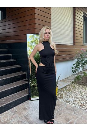 لباس مشکی بافتنی SERAPHINA VELVET - کد 941657483