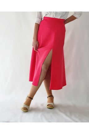 دامن صورتی زنانه بافتنی YAXİ - کد 941686786