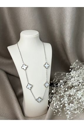 گردنبند استیل ( فولاد ) سفید استیل (فولاد) MAİSON DE ROSEE - کد 941733542