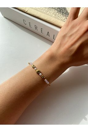 دستبند استیل (فولاد) زرد زنانه استیل (فولاد) shop - کد 941735781