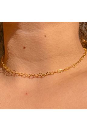 گردنبند استیل ( فولاد ) زرد روکش طلا LAİKA - کد 941736334