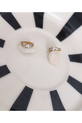 گوشواره استیل (فولاد) زرد روکش طلا xUPING - کد 941749045