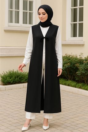 جلیقه حجاب مشکی زنانه Relaxed Misue Handmade - کد 941749194