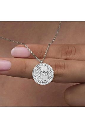 گردنبند نقره رنگی زنانه 925 عیار Gumush - کد 941807822