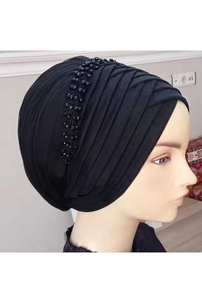 روسری مشکی پلی استر BERKE TUHAFIYE AKSESUAR - کد 941854783