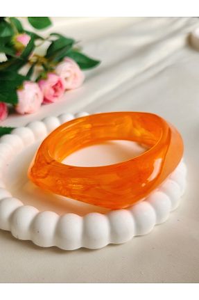 دستبند جواهر نارنجی زنانه GIHANDMADE - کد 941854964