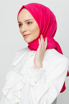 شال صورتی زنانه پنبه ای MENESSA - کد 941860781