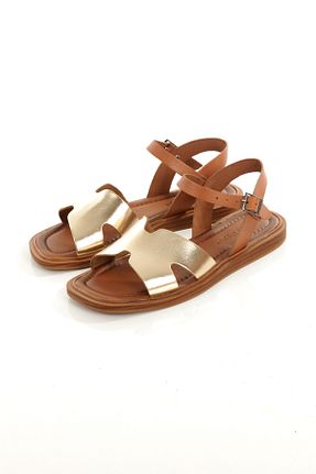 صندل زرد زنانه پاشنه تخت Rome Slippers - کد 941863814