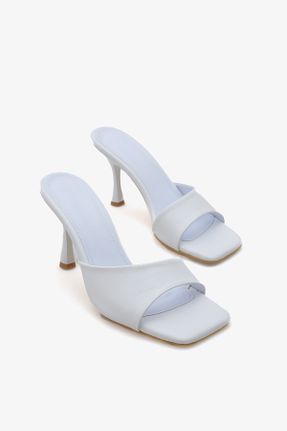 دمپائی سفید زنانه چرم مصنوعی Liza Shoes - کد 941874863