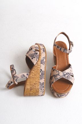 صندل بنفش زنانه پاشنه پر Shoesers - کد 942047130