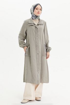 کلاه و ابایا خاکی زنانه پنبه ای Setrms - کد 941888392