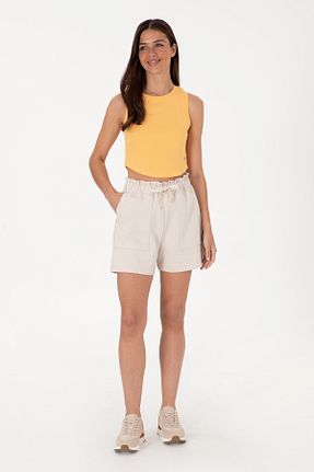 شلوارک و برمودا طوسی زنانه بافتنی U.S. Polo Assn. - کد 941915072