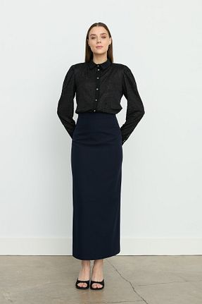 دامن حجاب سرمه ای زنانه Kalem Nihan - کد 941925775