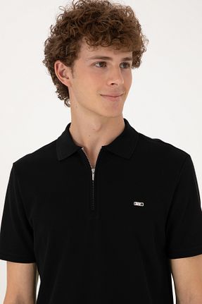 پولوشرت مشکی مردانه پنبه ای U.S. Polo Assn. - کد 941915644