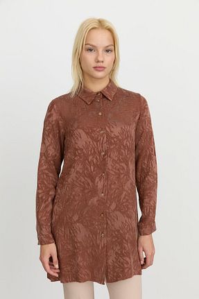 تونیک قهوه ای زنانه رگولار Nihan - کد 942157857