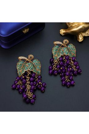گوشواره جواهر رنگی زیرکن byozanyılmaz - کد 941936264