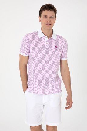 پولوشرت صورتی مردانه پلی استر U.S. Polo Assn. - کد 941994416