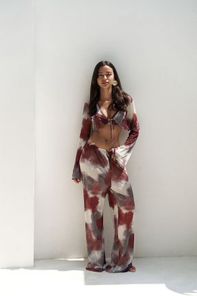 ست بالاتنه و پائین تنه رنگی زنانه بافتنی BOHEMAİ - کد 942012594