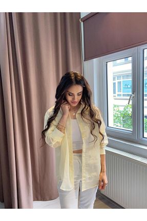 پیراهن زرد زنانه رگولار MODA - کد 942035126
