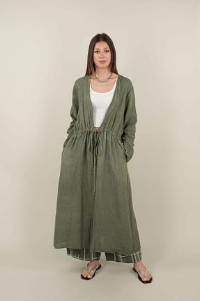 مانتو بلند خاکی زنانه Ranasubaşı - کد 942065173
