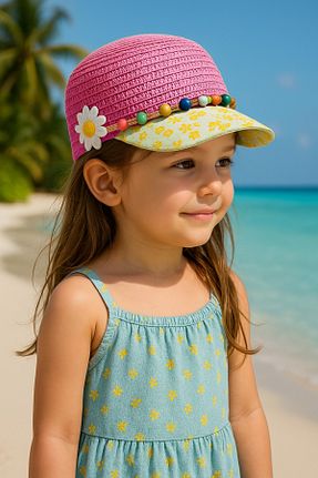 کلاه صورتی زنانه حصیر LAGRANZE - کد 942070528