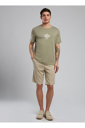 شلوارک و برمودا خاکی مردانه اسلیم Lee Cooper - کد 942133517