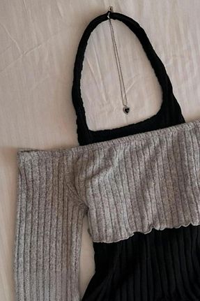 بلوز طوسی زنانه ساده Köstebek - کد 942133964