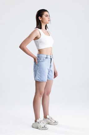 شلوارک و برمودا آبی زنانه جین Butik - کد 942180290