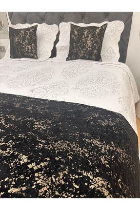 روتختی دونفره مشکی مخمل Becenhouse - کد 942242905
