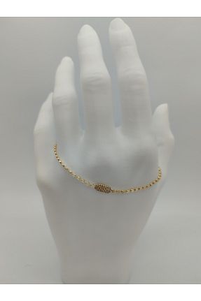 دستبند استیل (فولاد) متالیک زنانه روکش طلا Valora - کد 942245437