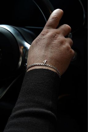 دستبند نقره رنگی زنانه 925 عیار FRNCH - کد 942299616