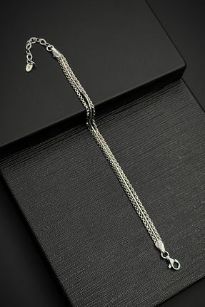دستبند نقره رنگی مردانه 925 عیار FRNCH - کد 942299289