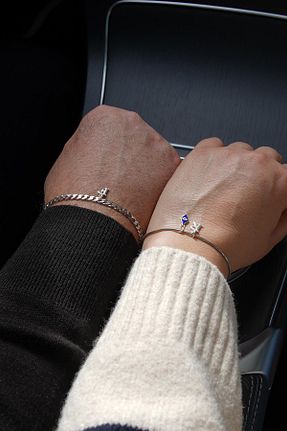 دستبند نقره رنگی زنانه 925 عیار FRNCH - کد 942299616