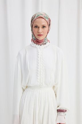 روسری رنگی پلی استر cs camellia scarf - کد 942306048