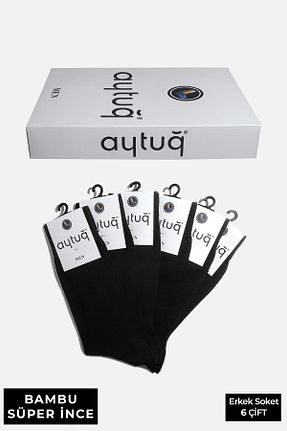 جوراب مشکی مردانه بامبو Aytuğ - کد 942321645