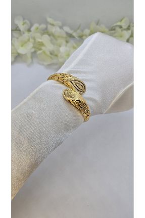 دستبند استیل (فولاد) زرد زنانه روکش طلا michelle takı zerafetin yeni adresi - کد 942334189