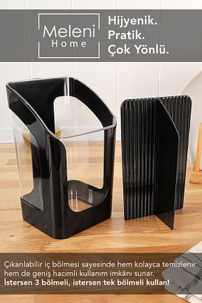 جای قاشق مشکی پلاستیک Meleni Home - کد 942354441