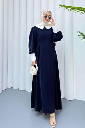 لباس سرمه ای زنانه بافتنی Modaensarbutik - کد 942373925