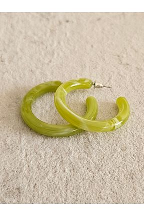 گوشواره جواهر سبز اکریلیک SiestaAccessories - کد 942390967