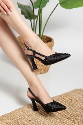 کفش استایلیتو مشکی پاشنه نازک Elegant steps - کد 942499540