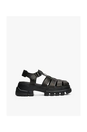 دمپائی مشکی زنانه چرم خالص Tommy Hilfiger - کد 904043659