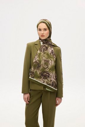 شال سبز زنانه پنبه ای MİRSOY SCARF - کد 924658916